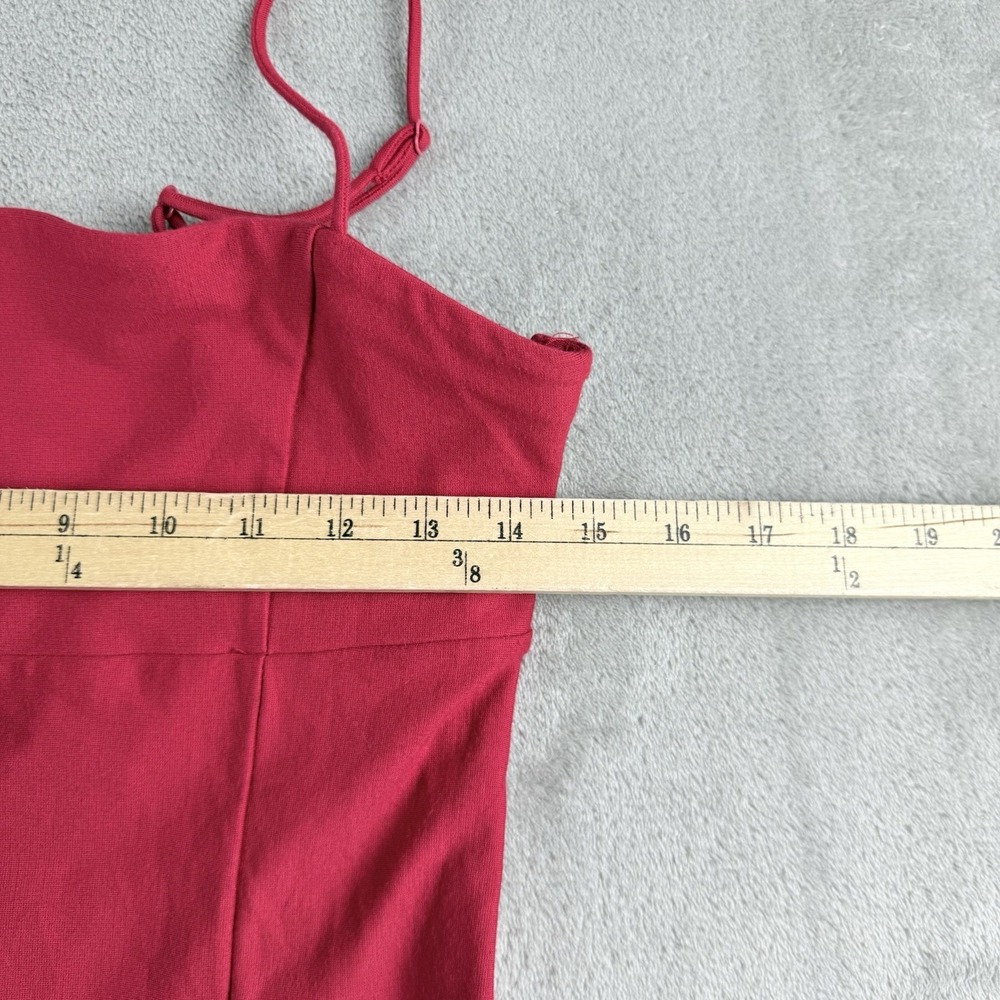 Urban Outfitters Mini Dress Womens Medium Red Adjustable Thin Straps Stretch Y2K - Picture 4 of 14